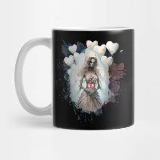 Be Mine Valentine Creepy Ghoul Skeleton Mug